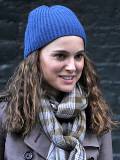 Natalie Portman con gorro de invierno